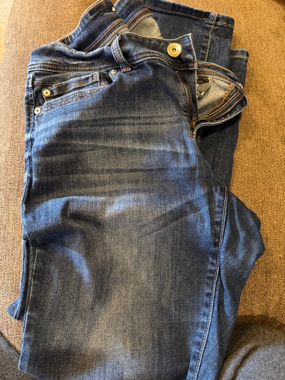 INC International Concepts Skinny Jeans in Dark Blue Denim